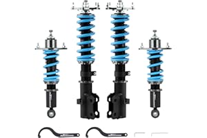 maXpeedingrods Coilover for Honda CR-V 2007-2011, 24 Levels Damper Adjustable Coilovers Suspension Kit Strut, Height Adjustment Shock Absorber Struts, T6 Upgraded Lowering Kits Blue