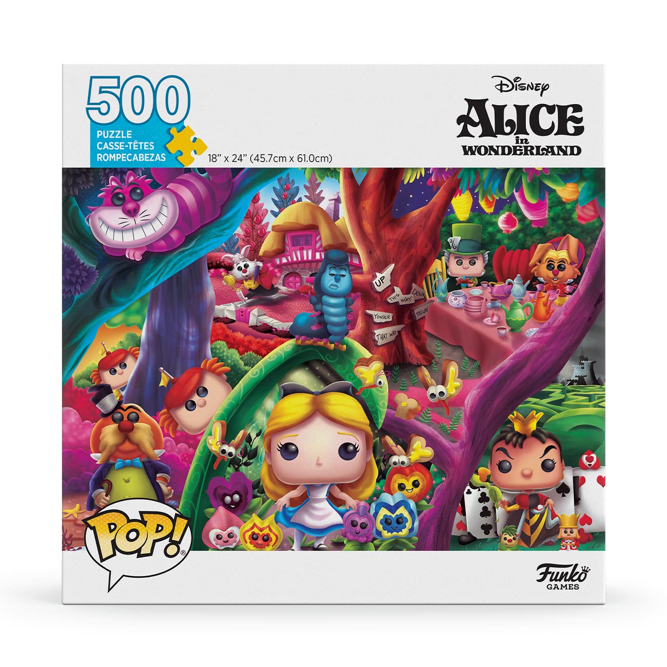 Funko POP! Puzzle - Disney Alice in Wonderland - Funko - Jigsaw - 500 pieces - 45.7cm x 61cm - English/French/Spanish language — image 1