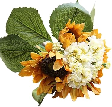 Amazon Com Lingery Artificial Fake Flowers Sunflower Bouquet