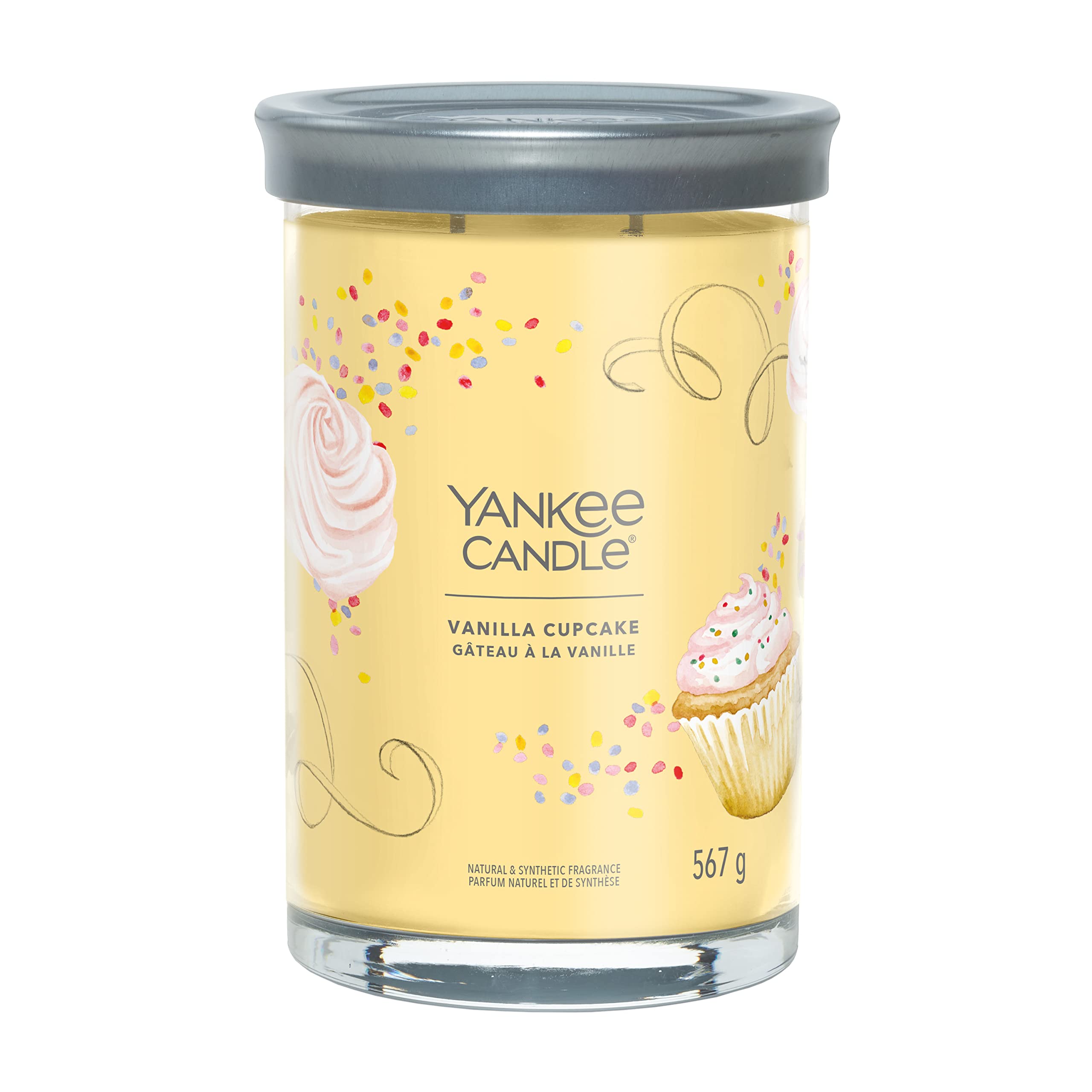Yankee Candle Signature Scented Candle | Vanilla Cupcake Large Tumbler Candle with Double Wicks | Soy Wax Blend Long Burning Candle | Perfect Gifts for Women