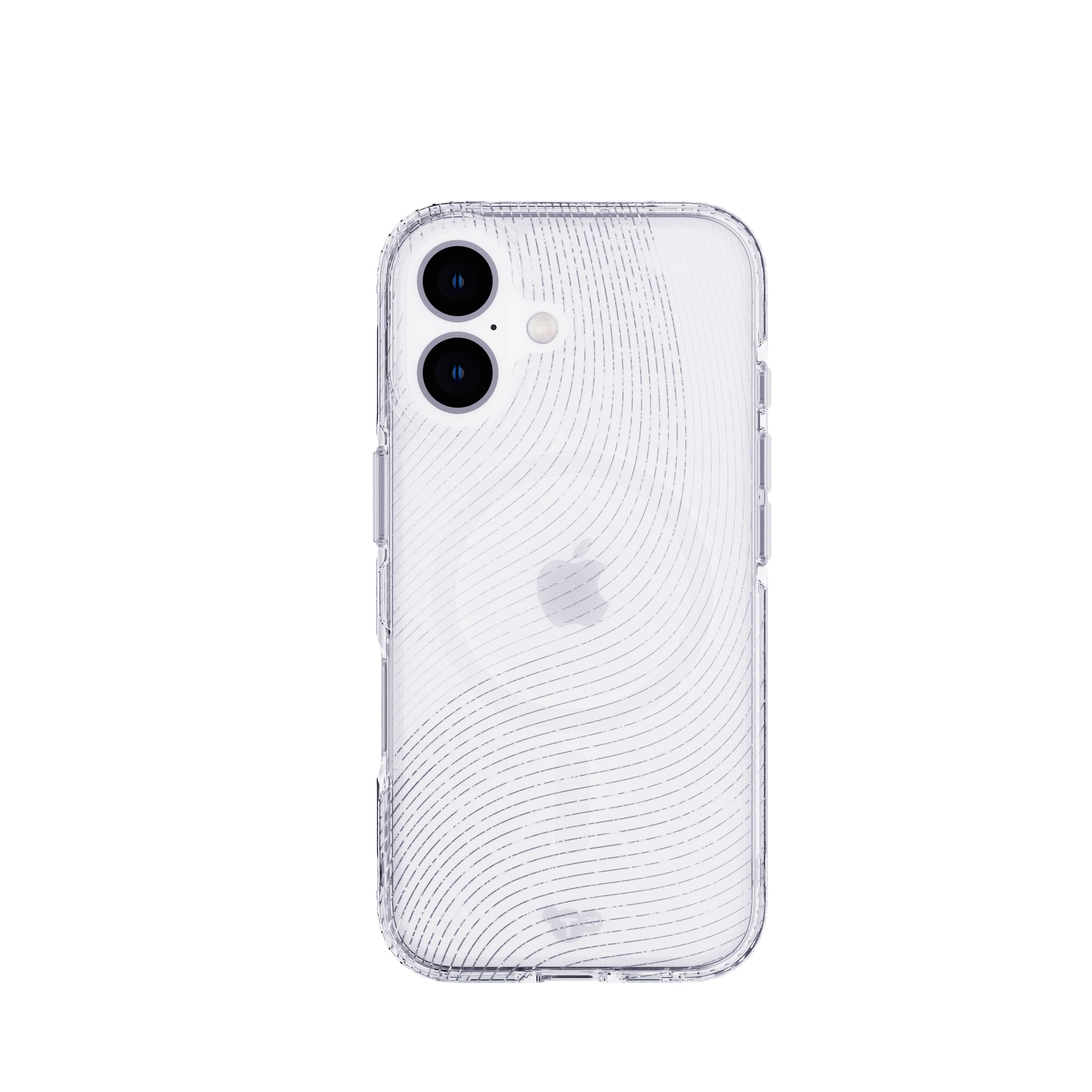 Tech21 EvoSparkle for iPhone 16 Compatible with MagSafe - Impact Protection Case - in Zen Clear