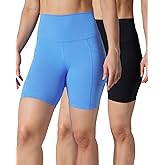 90 Degree By Reflex Womens High Waisted Biker Shorts Ribbed Workout Yoga Running Tummy Control Spandex Short