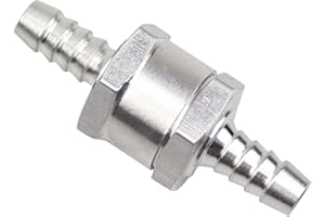 DYWISHKEY 6mm 1/4" Fuel Non Return One Way Check Valve Petrol Diesel Aluminium Alloy