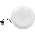 SYLVANIA LED Light Disk Downlight Kit, 9W=65W, 5 CCT Color Select (2700K/ 3000K/ 3500K/ 4000K/ 5000K), 650 lms, 90 CRI, CEC / Energy Star Listed (65306), 1 Count (Pack of 1)