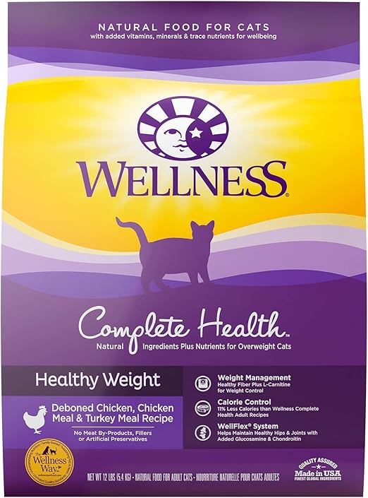 wellness natural hairball control cat food