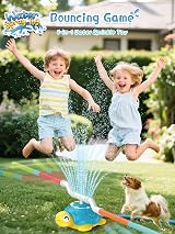 Kssvzz 4 in 1 Kids Turtle Water Sprinkler Outdoor Toy view 2