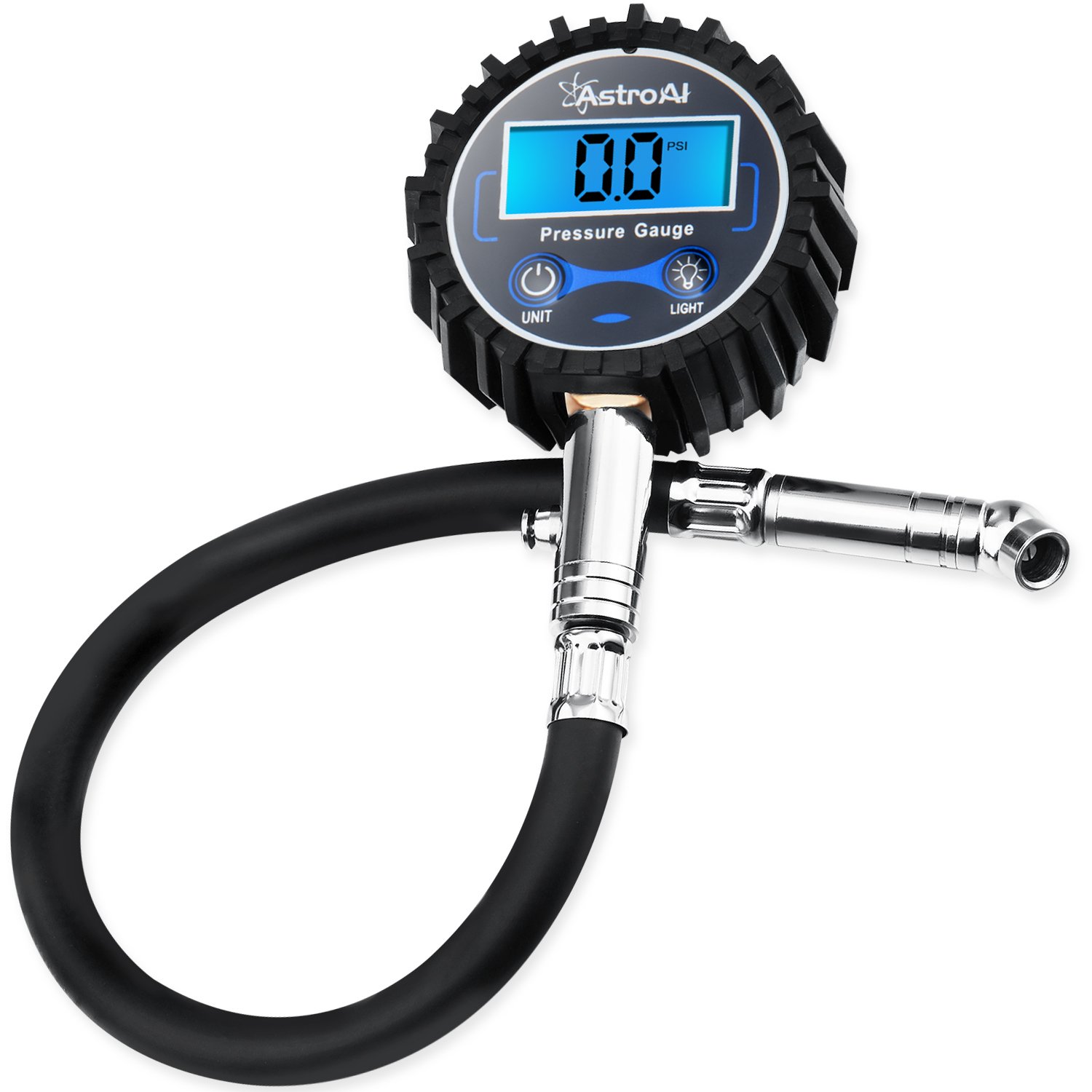 Digital Tire Pressure Gauge – 200 PSI With 360° Swivel Chuck & Air Bleeder Valve For Cars, Bikes, Trucks