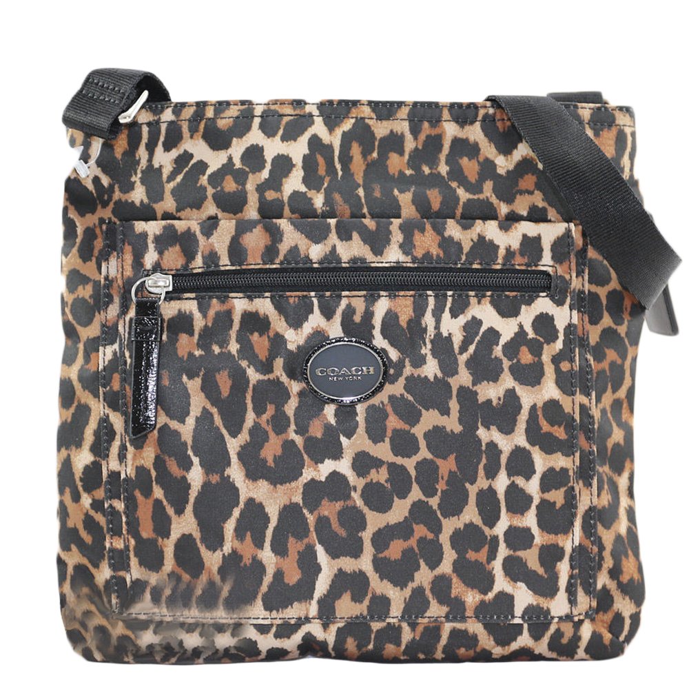 coach ocelot leopard purse