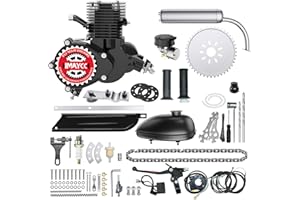 IMAYCC 100cc Bicycle Engine Kit 2 Stroke Motorized Bike Motor Conversion Kit Fit for 26-28" Bikes(100CC Black)