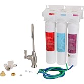 Watts Premier UF-3 Three-Stage Under Counter Ultra Filtration System | 0.1-Micron Hollow-Fiber Filter-Pure Module Push Button Water Filters: Sediment Filter LVOC Carbon Filter WQA Certified