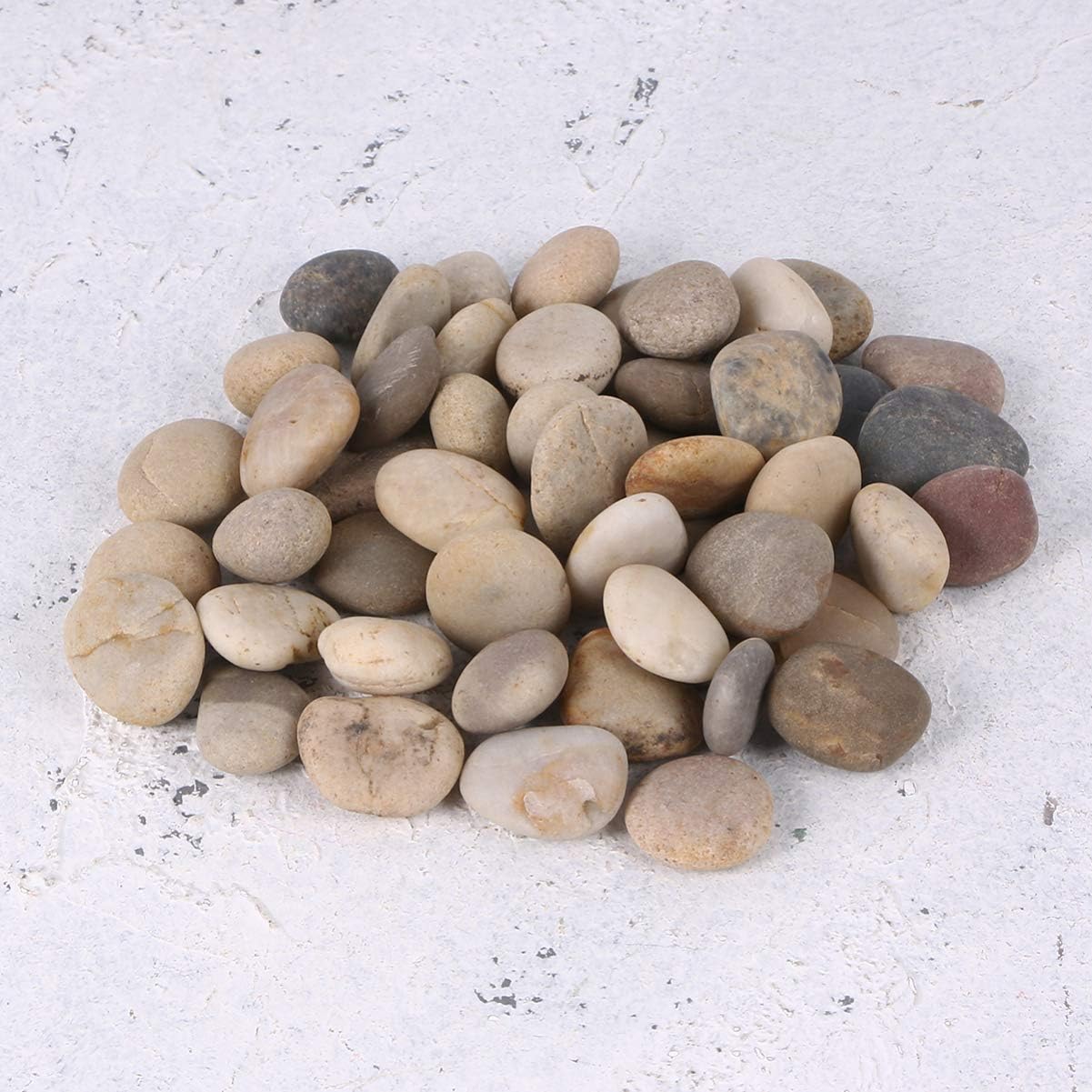 Healifty 50pcs Tiny Painting Rocks DIY Painting Crafts Smooth Kindness Rocks Natural Stones Beach Pebble for Painting 1cm-3cm (Mixed Color) - Image 4