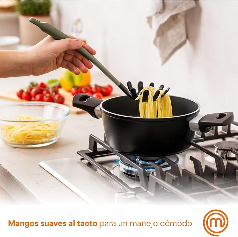 Utensílios de Cozinha MasterChef com Colheres, Espátula, Sopa de Panela