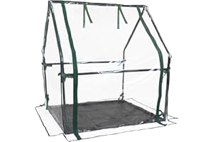 Gardzen Mini Greenhouse Indoor with Waterproof Bottom, Heavy Duty Portable Green House for Outdoor, Ideal for Seed Starting, Germination and Weather Protection, 36.2"(L) x 36.2"(W) x 42.5"(H)