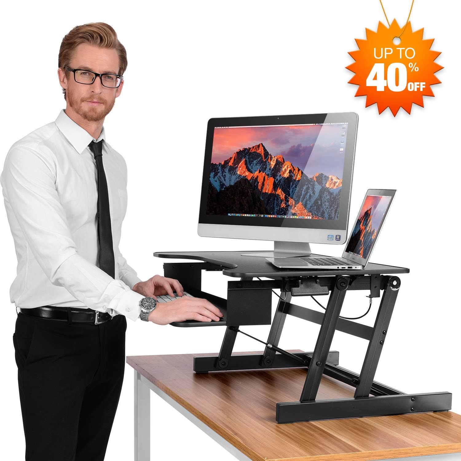 Best Foldable Standing Desk Table With Keyboard Tray