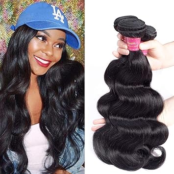 Amazon Com Geoyern 10a Brazilian Body Wave Virgin Hair 3 Bundles