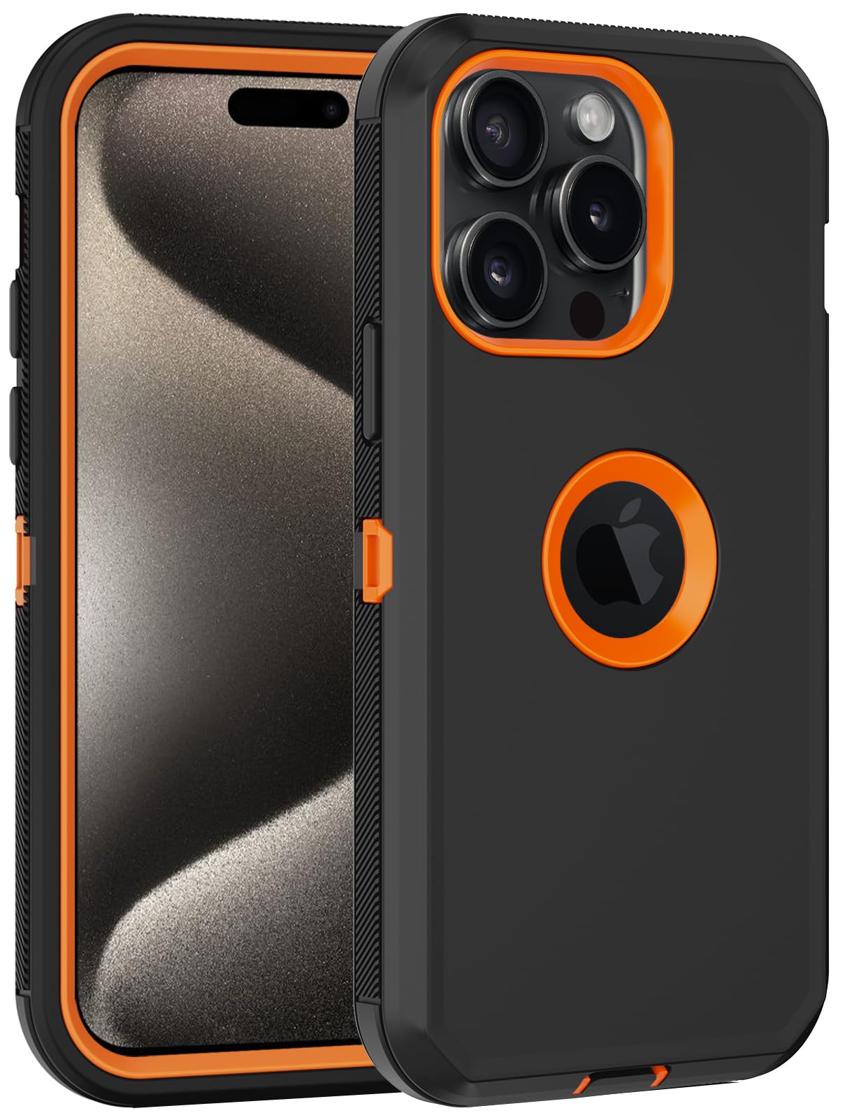 for iPhone 15 Pro Max Case, with Built in Screen
