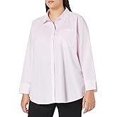 Amazon Essentials womens Classic-fit 3/4 Sleeve Poplin Shirt