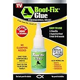 Boot-Fix Shoe Glue &ndash; Professional Grade Shoe Repair Adhesive for Boots, Shoes, &amp; More &ndash; Instant Bond, Clear Drying, Flexible, &amp; Durable &ndash; Perfect for Leather, Rubber, &amp; All Footwear (20g Tube)