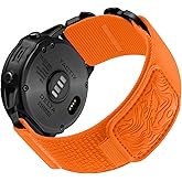 Bandletic Bands Compatible with Garmin Fenix 7X 6X 5X Watch Band - 26mm Quick Fit Rugged Nylon Strap for Fenix 8 51mm/7X 6X Pro/5X Plus/3/3 HR/Instinct 2X Solar 3 50mm /Enduro/Quatix/Tactix/Epix Pro 2