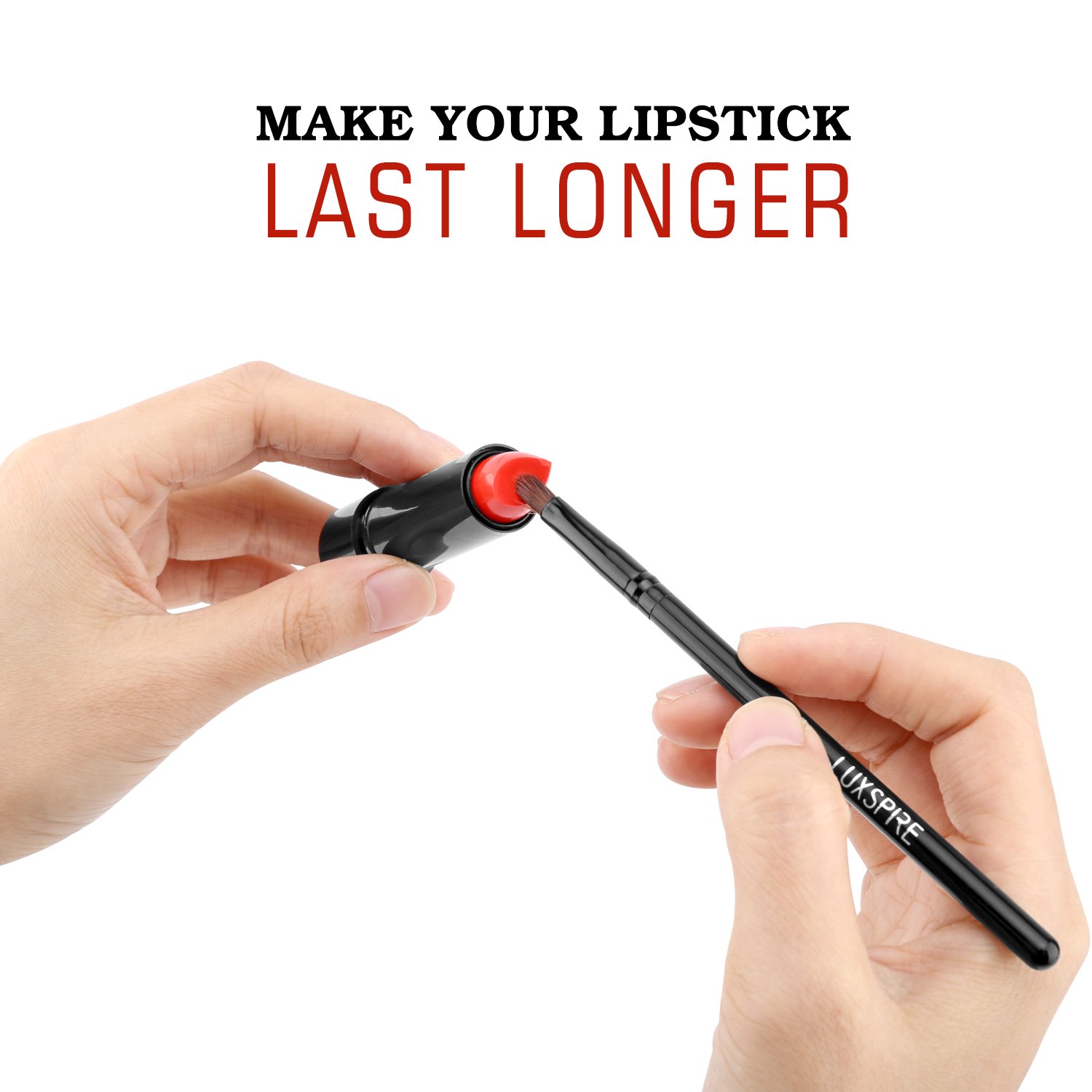Luxspire Lip Brush Concealer Brushes 2 Pieces, Lipstick Gloss Brushes Applicators Eyeshadow Lip Liner Makeup Brush Cosmetics Make Up Tools, Small Make Up Brushes: Beauty