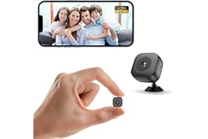 KOPEME Zongbi Mini Camera,4K Security Camera,WiFi Mini Wireless,Real-Time Monitoring with App SD Card Storage Portable Surveillance Clear Night Vision for Indoor