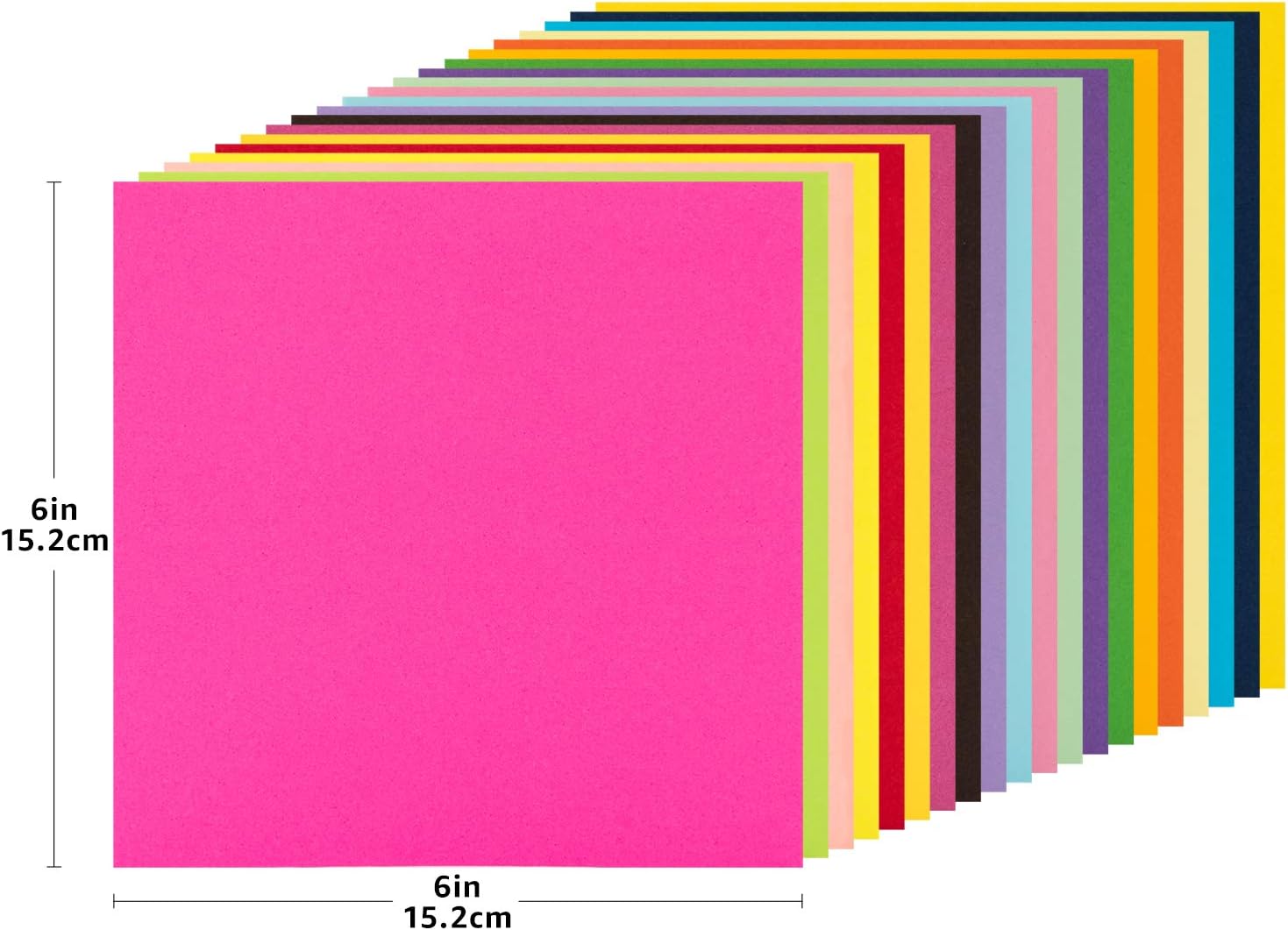 Basics Origami Paper, Assorted Colors, 500 Sheets: Office Products