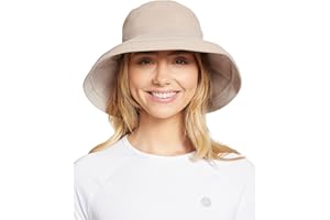 Solbari Women's Holiday Sun Hat UPF 50+ Packable UV Sun Protection Hat with Full Coverage Brim, Reversible, Adjustable Fit
