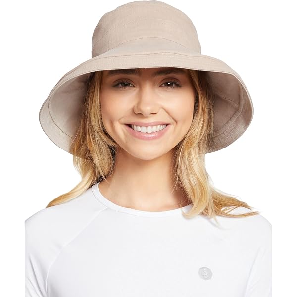 Coolibar UPF 50+ Carolina Summer Cloche Sun Hat — Natural — One Size Buy Women main image 2