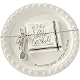 MUD PIE COOKIE PLATE SERVING SET 12" dia,White