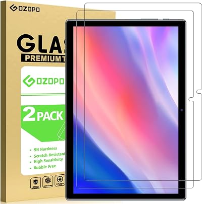 GOZOPO Screen Protector for Teclast P20HD P20S M40 10.1 inch 9H Tempered Glass