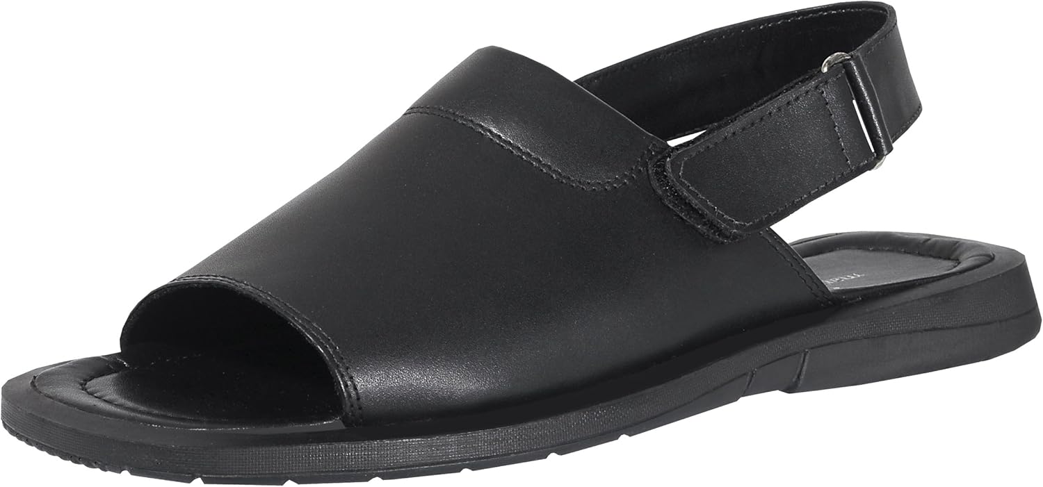 Genuine Dress Leather Sandals for Men Open Toe with