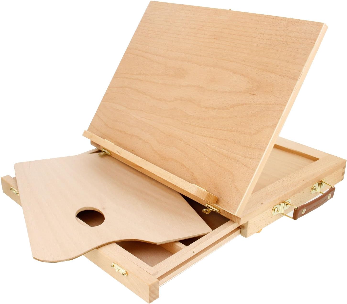 US Art Supply 163 Piece-Premium Mega Wood Box Art, Painting & Drawing Set That Contains All The Additional Supplies You Need to get Started and The Bonus Wooden Drawing Easel with Drawer.
