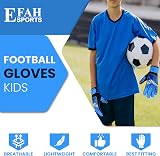 EFAH SPORTS Kids Goalkeeper Gloves Super Grip Palms Youth Soccer Goalie view 4