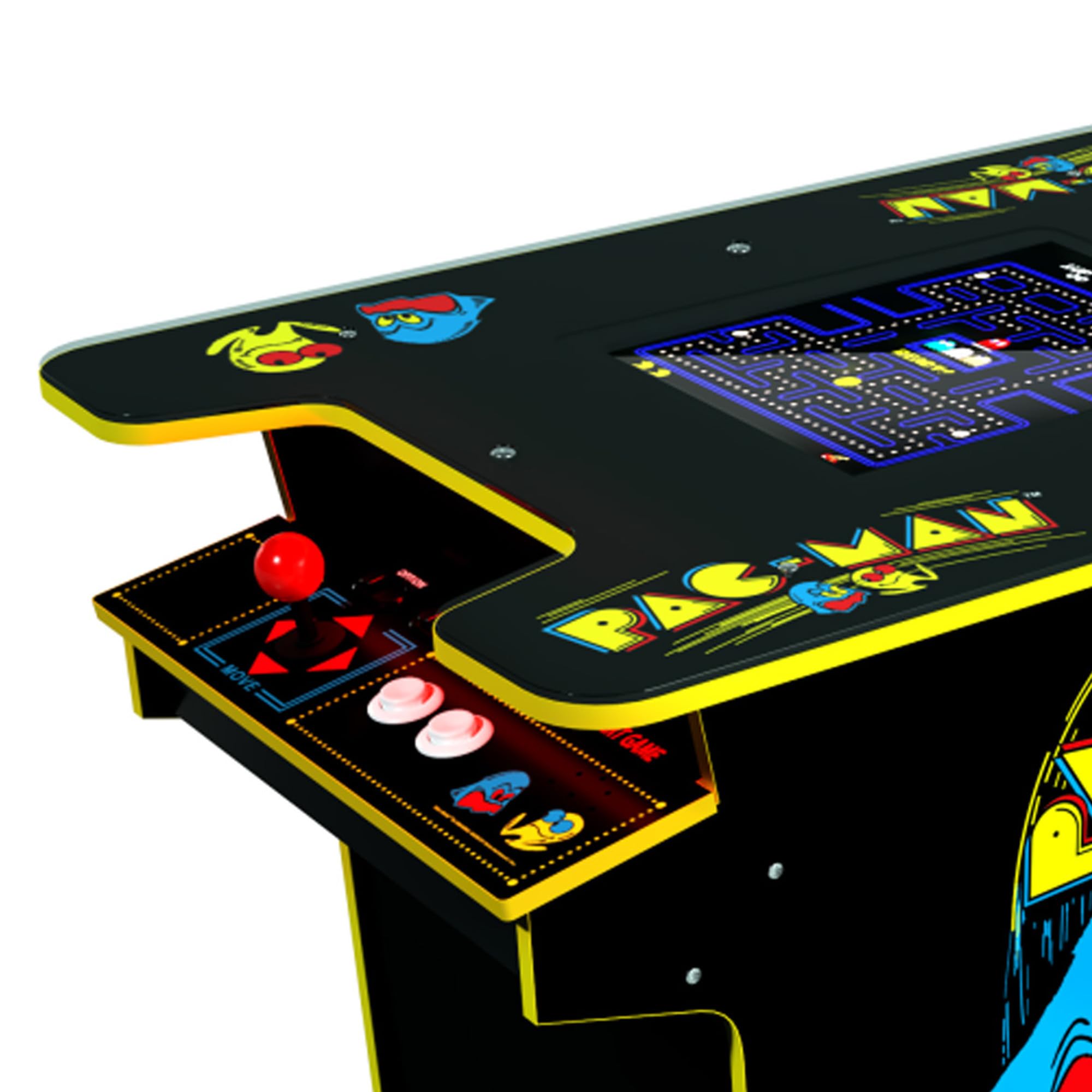 Arcade1Up Pac-Man Head-to-Head Arcade Table, Black Series, 17