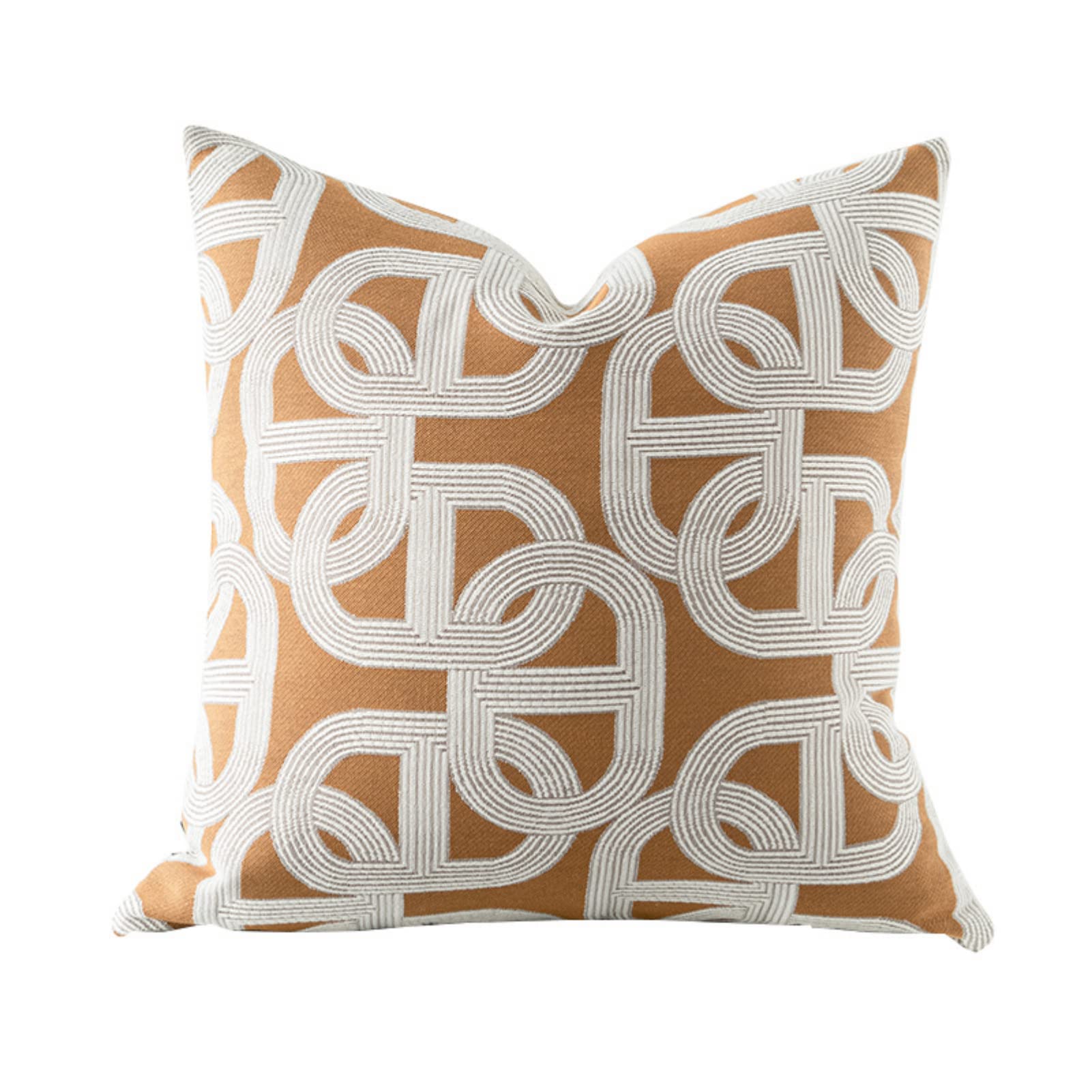 Photo 1 of Croker Horse 18x18'' Inches Throw Pillow Cushion Cover - Pig Nose Pattern Chenille Jacquard Embroidery Luxury Modern Style Couch Sofa Pillow for Living Room Bedroom