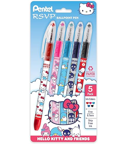 Amazon.com: Sanrio 768219 Hello Kitty FriXion Ball Knock Set