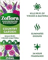Zoflora Country Garden Concentrated Disinfectant 250ml x6 view 2