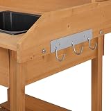 Yaheetech Garden Potting Table Wood Potting Bench with Removable Sink view 8