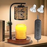 Maromamix Candle Warmer Lamp with Timer & Dimmer- Electric Wax Melt Warmer with Adjustable Height for Scented Candles, Home Décor Fragrance and House Warming Birthday Gifts for Women Mom