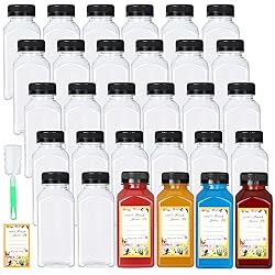 DANALLAN 30 Pack 8oz Empty Plastic Bottles with