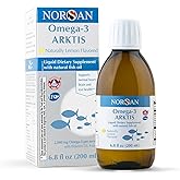 NORSAN Omega-3 Arktis Fish Oil – High-Potency 2,000 mg EPA + DHA per Serving – Supports Heart, Brain & Vision Health* – Natural Lemon Flavor – Friend of The Sea Certified – 6.8 fl oz Bottle (200ml)