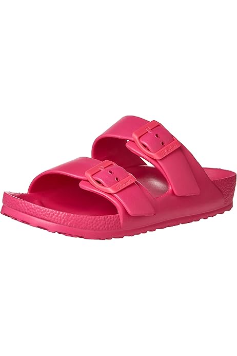 skechers cali breeze double strap eva slide sandal