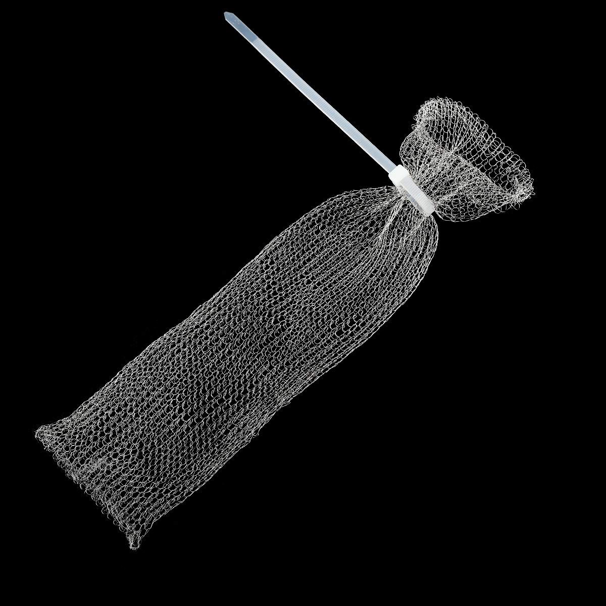 24 Pieces Lint Traps Stainless Steel Washing Machine Lint Snare Traps Laundry Mesh Washer Hose Filter with 24 pcs Cable Ties