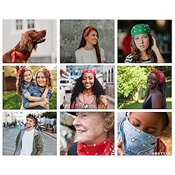 MDSTYLE 3 PCS 100% Cotton Bandana for Men & Women