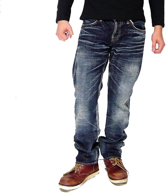 Amazon エターナル Eternal ローライズストレートパンツ ジーンズ Col1 日本製 36 1ダークインディゴ ジーンズ 通販