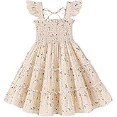 YOUNGER TREE Toddler Girl Dress Kids Sleeveless Ruffle Dresses for Girls Summer Outfits Beach Sundress