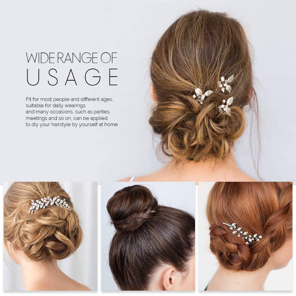 U Shaped Hair Pins, FANDAMEI 120 Pack Bun Hair Pins with Storage Box, Black (6 cm/2.36 Inches) : Beauty