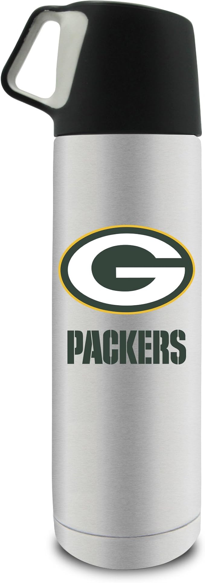 Amazon Com Nfl Green Bay Packers 17oz Double Wall Stainless Steel Coffee Thermos With Cup Clothing