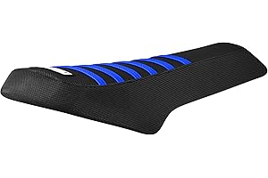 Enjoy Mfg Seat Cover Compatible Fit for Macfox X1s & X2 e-Bike #482 (All Black with TM Blue Ribs)