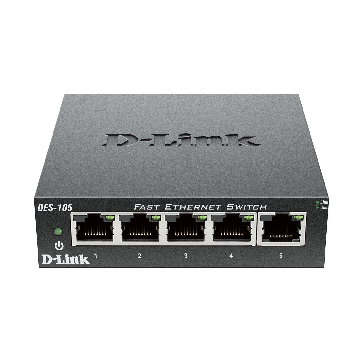 DLink 5 Port 10/100 Unmanaged Metal Desktop Switch (DES105
